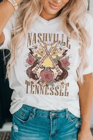 HONEY Bunny Graphic Cuffed Sleeves T-shirt