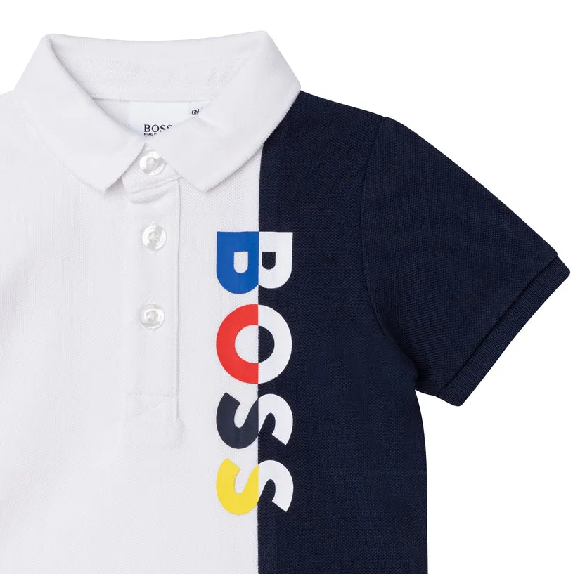 Hugo Boss Kids Toddler's Color-Block Multi Logo Polo
