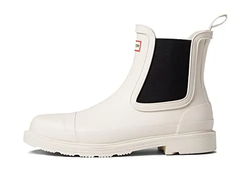 Hunter Commando Chelsea Boots for Women - Rubber Outsole with Tread Pattern, Slide On Closure, and Waterproof Shoes Cast 6 M