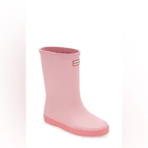 Hunter Kids First Classic Rain Boots Blush Pink Shiver Little Kids 10 New