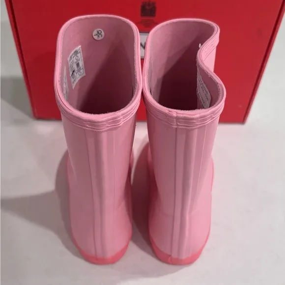 Hunter Kids First Classic Rain Boots Blush Pink Shiver Little Kids 10 New