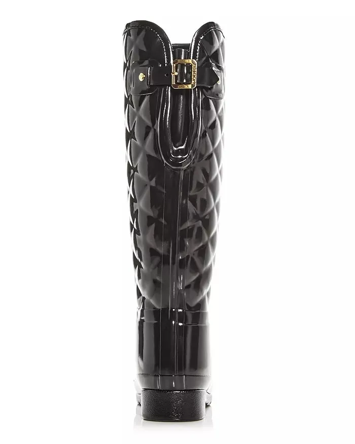 Hunter "Refined Gloss Quilted" Rain Boot