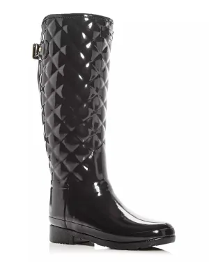 Hunter "Refined Gloss Quilted" Rain Boot