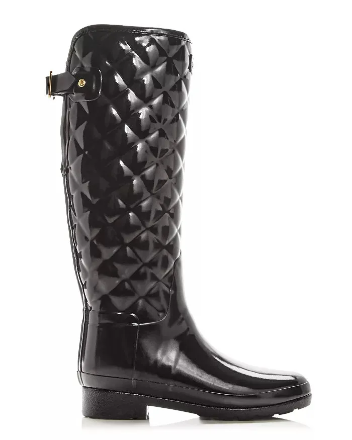 Hunter "Refined Gloss Quilted" Rain Boot