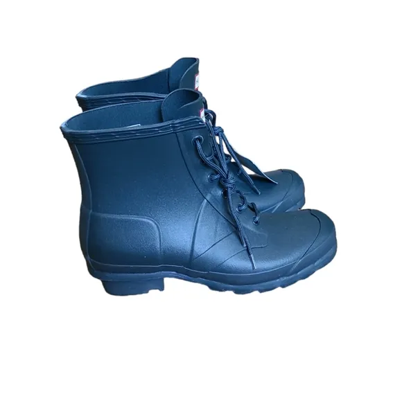 HUNTER Rain / Snow Boots Fark Green Wellington Boys Sz 5 NEW NWT