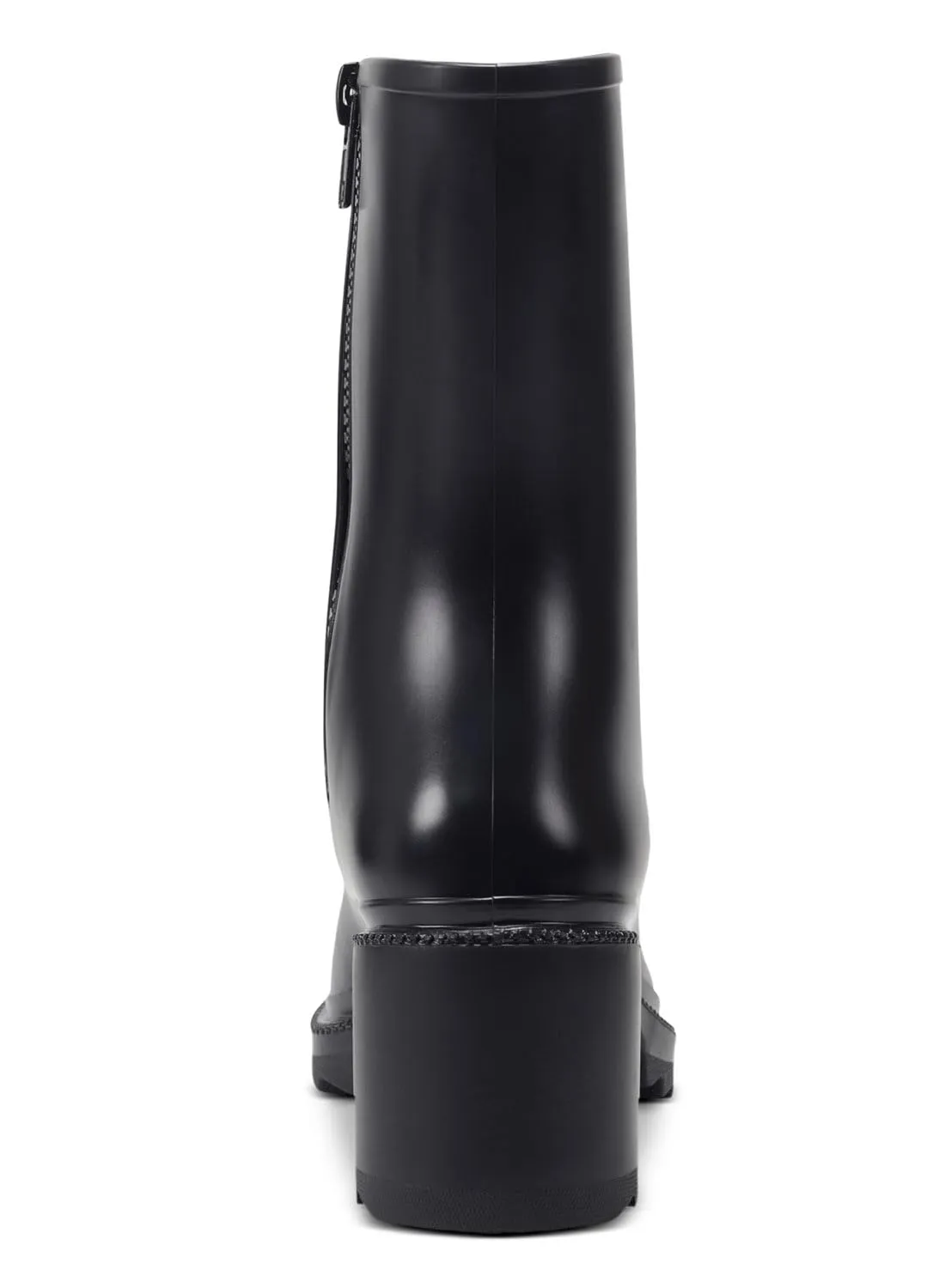 INC Womens Everett Faux Leather Outdoor Rain Boots Black 10 Medium (B,M)