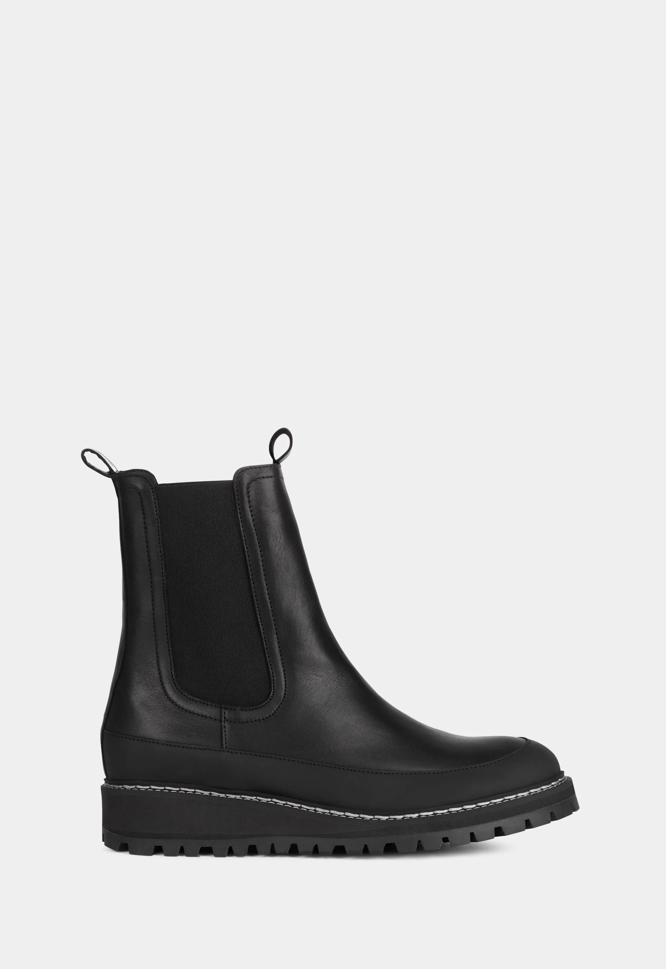 Iowa Wool - Black w. White Stitches