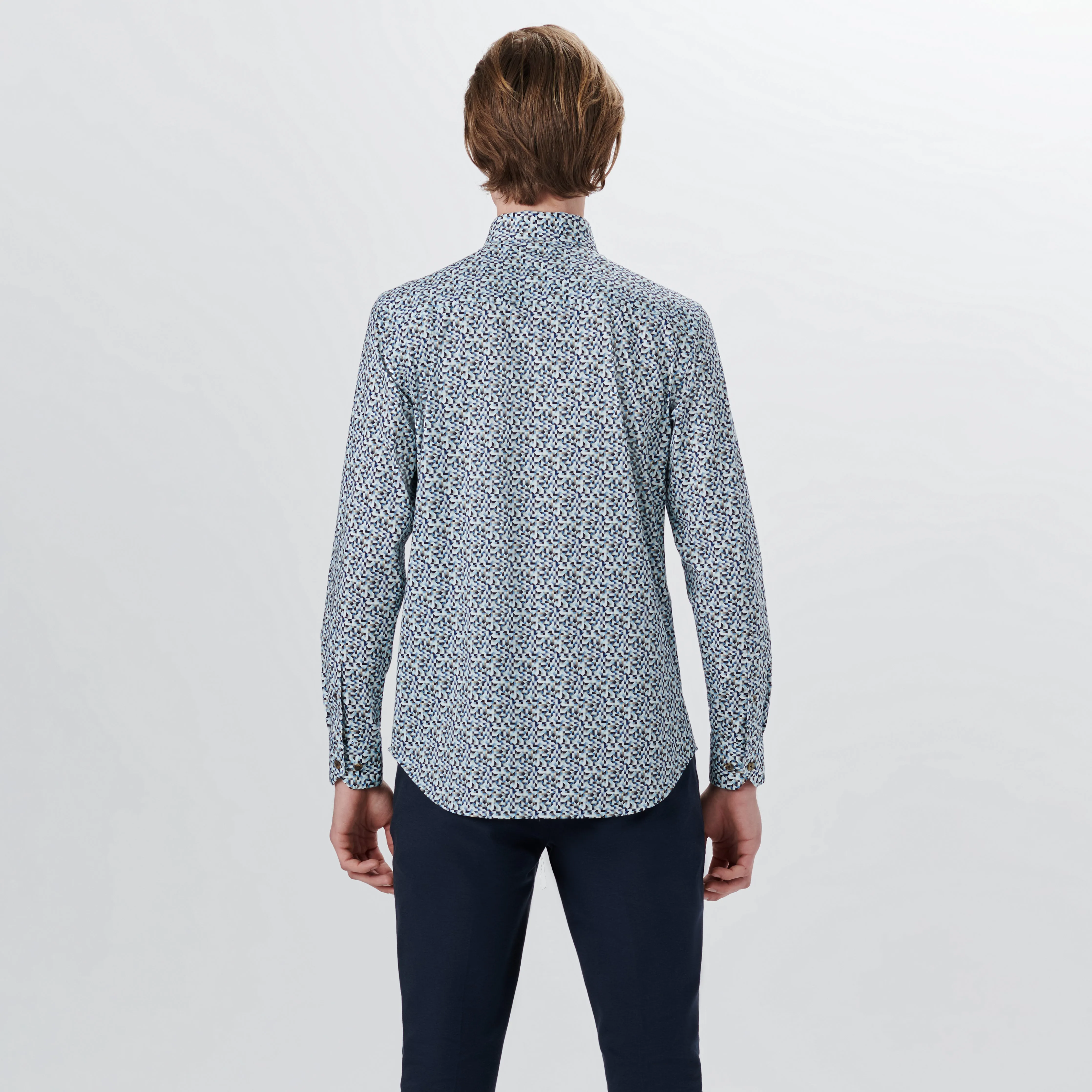 JAMES Geometric Print OoohCotton Shirt