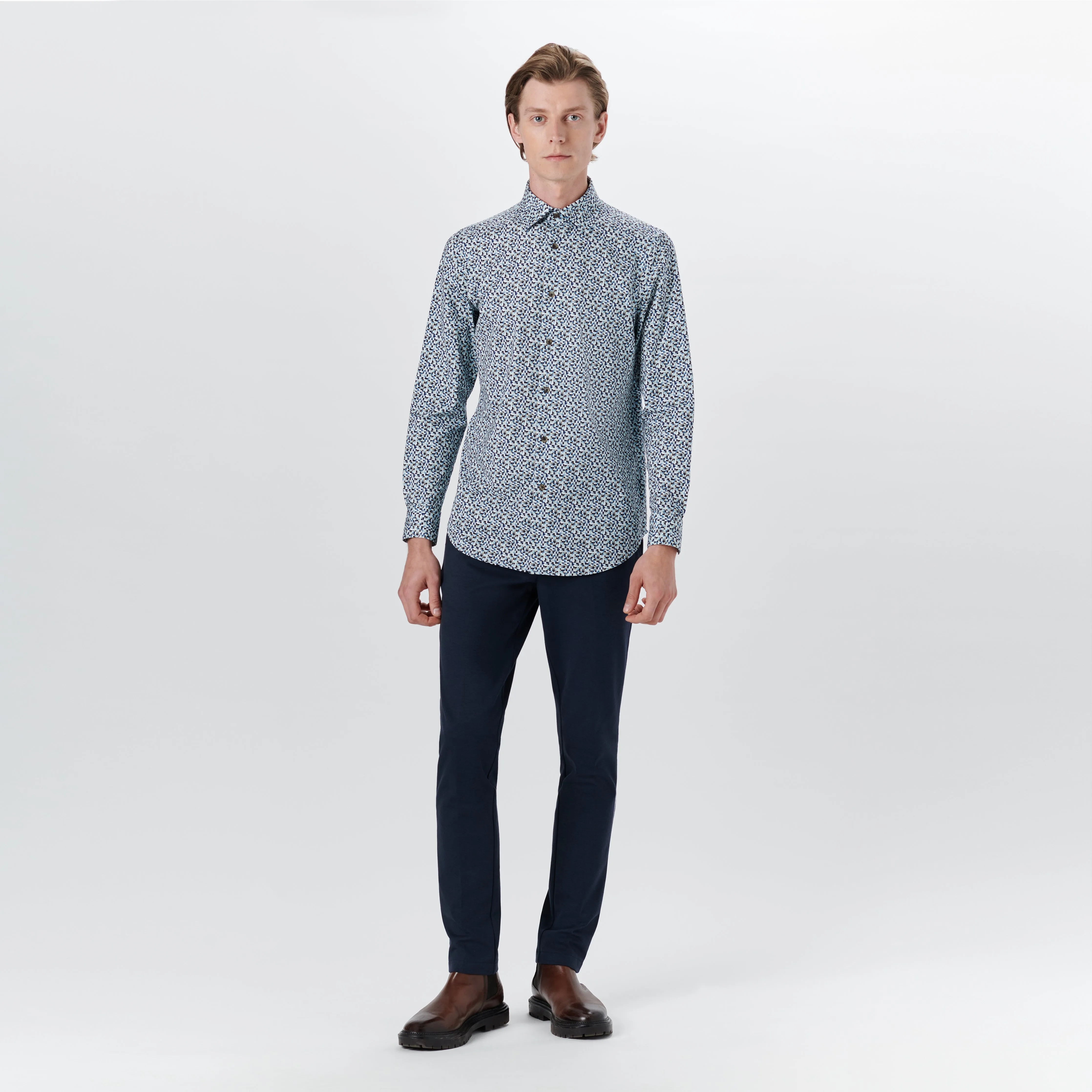 JAMES Geometric Print OoohCotton Shirt