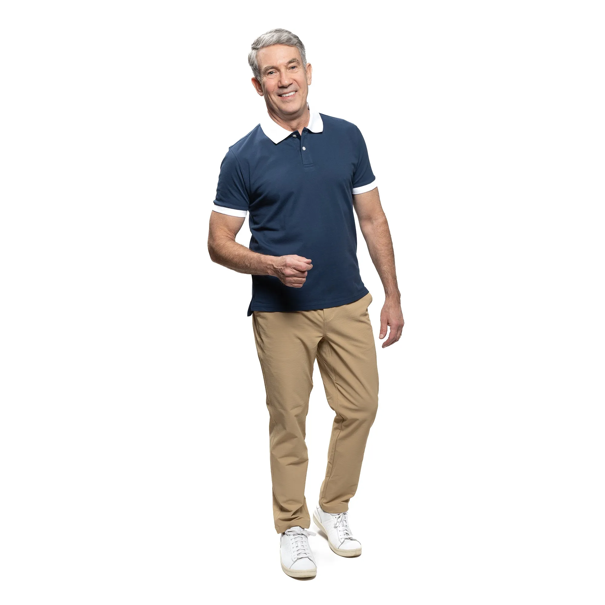 James Polo Shirt - Original Navy Tipped