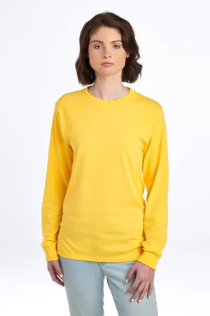 Jerzees Dri-Power 50/50 Cotton/Poly Long Sleeve T-Shirt.  29LS Island Yellow