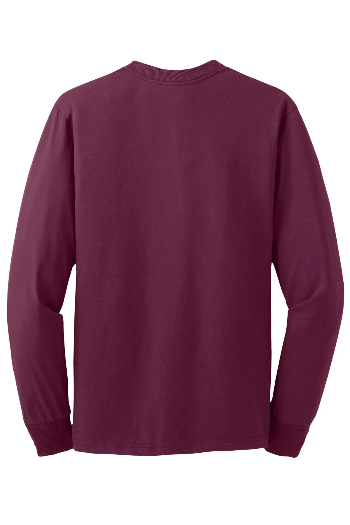 Jerzees Dri-Power 50/50 Cotton/Poly Long Sleeve T-Shirt.  29LS Maroon