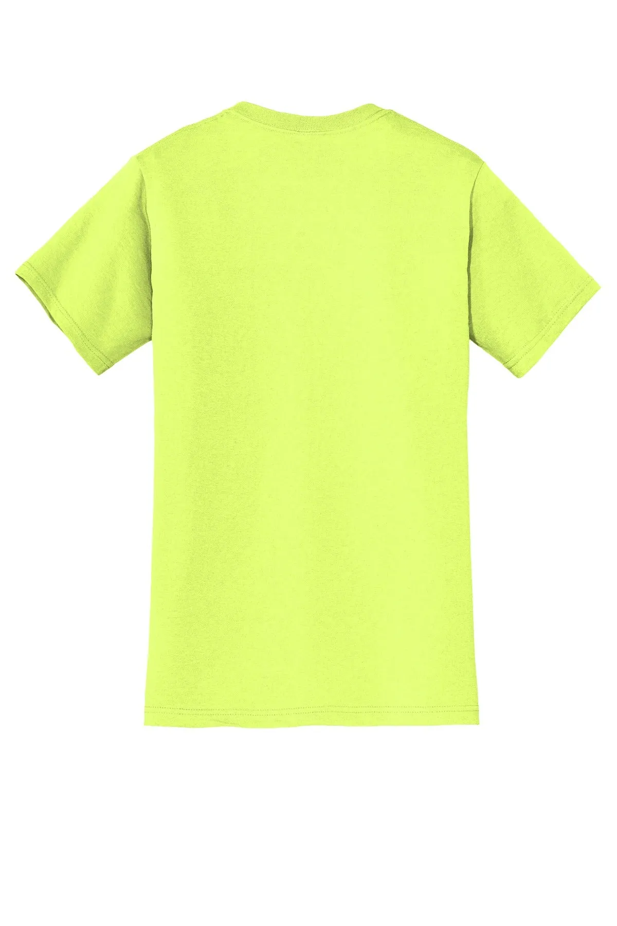 Jerzees  Dri-Power 50/50 Cotton/Poly Pocket T-Shirt.  29MP Safety Green