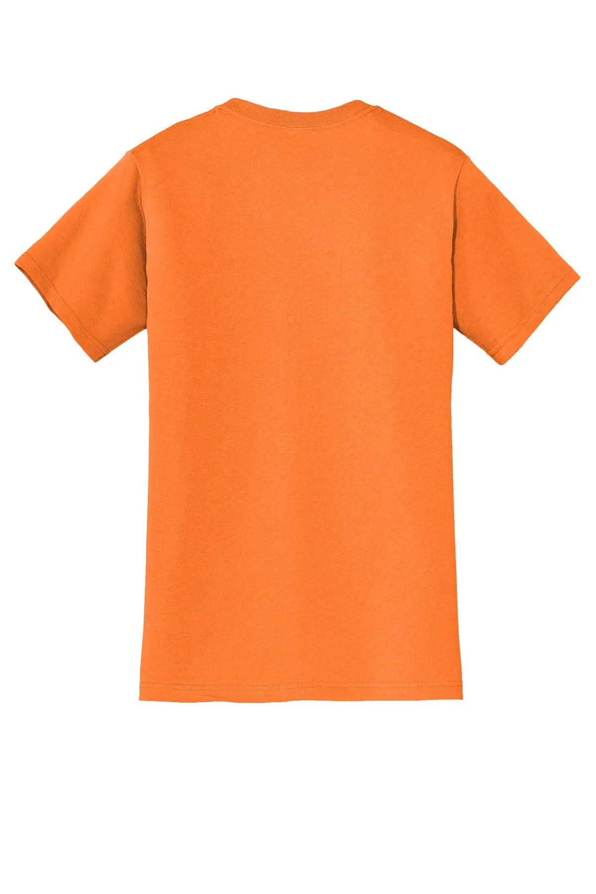 Jerzees  Dri-Power 50/50 Cotton/Poly Pocket T-Shirt.  29MP Safety Orange