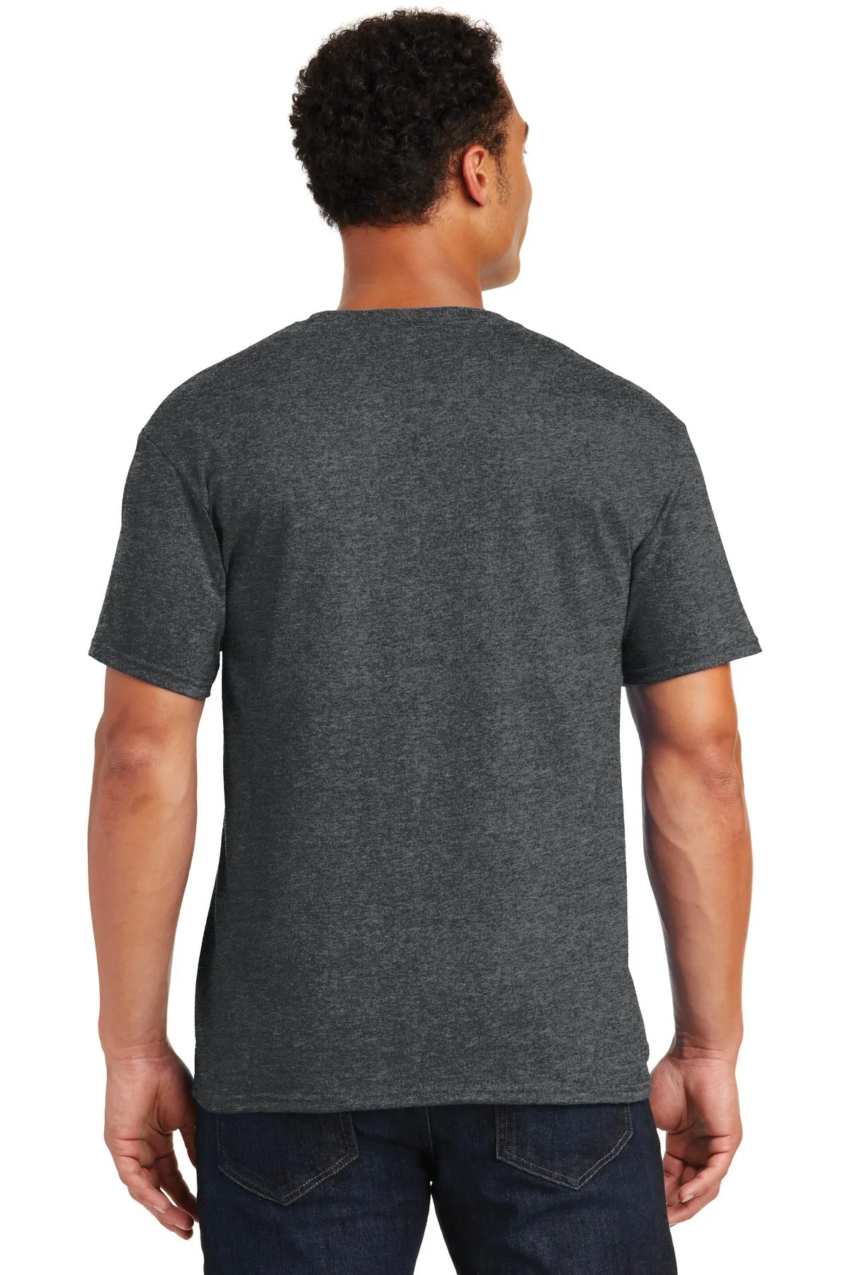 Jerzees  Dri-Power 50/50 Cotton/Poly T-Shirt.  29M Black Heather