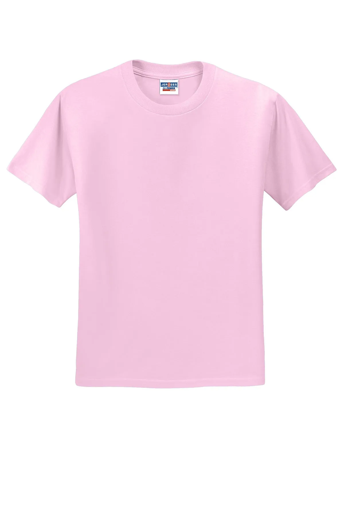 Jerzees  Dri-Power 50/50 Cotton/Poly T-Shirt.  29M Classic Pink