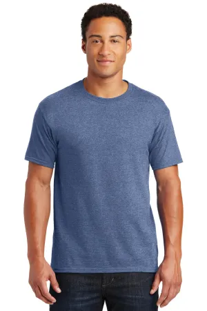 Jerzees  Dri-Power 50/50 Cotton/Poly T-Shirt.  29M Vintage Heather Blue