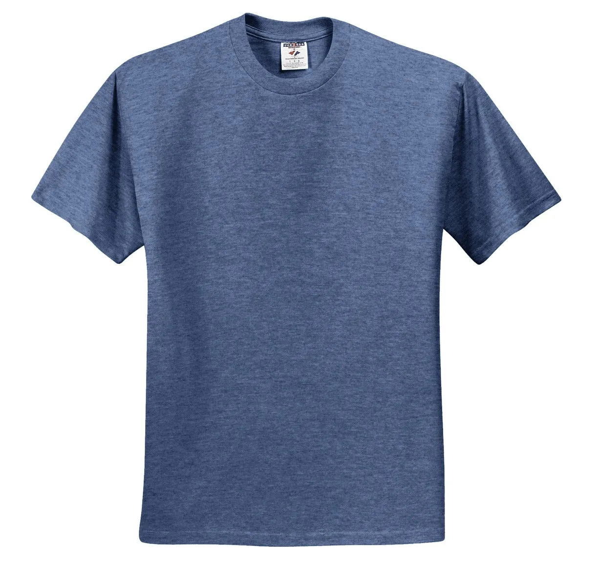 Jerzees  Dri-Power 50/50 Cotton/Poly T-Shirt.  29M Vintage Heather Blue
