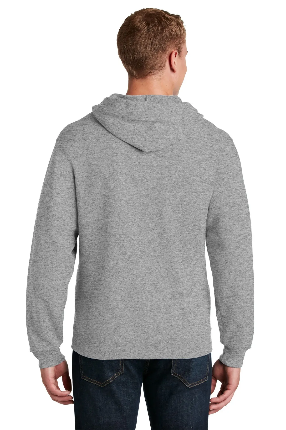 Jerzees NuBlend Full-Zip Hooded Sweatshirt.  993M Oxford