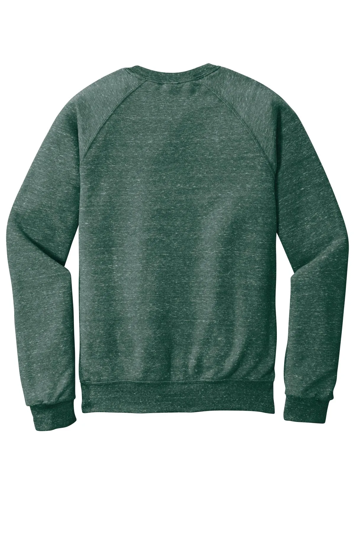 Jerzees  Snow Heather French Terry Raglan Crew 91M Forest Green