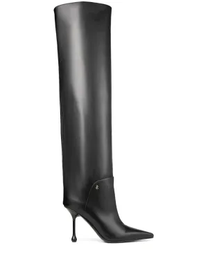 Jimmy Choo Cycas 95mm knee-high leather boots