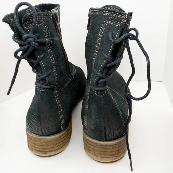 Josef Seibel Women's Black Leather Ankle Boots Size 40