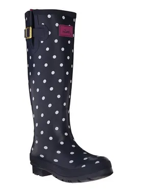 Joules Welly Print Women's Rubber Rain Boots Waterproof