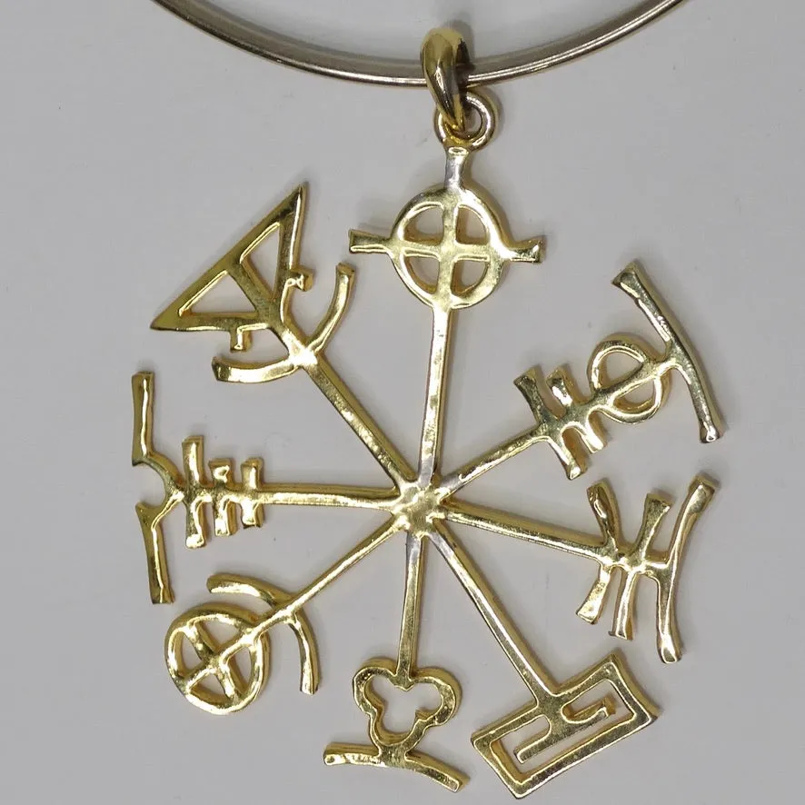 Judith Leiber Wheel of the Year Gold Choker