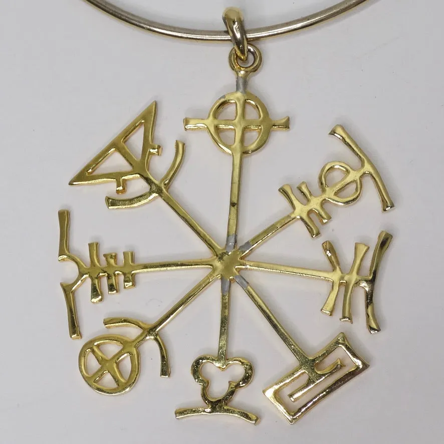 Judith Leiber Wheel of the Year Gold Choker