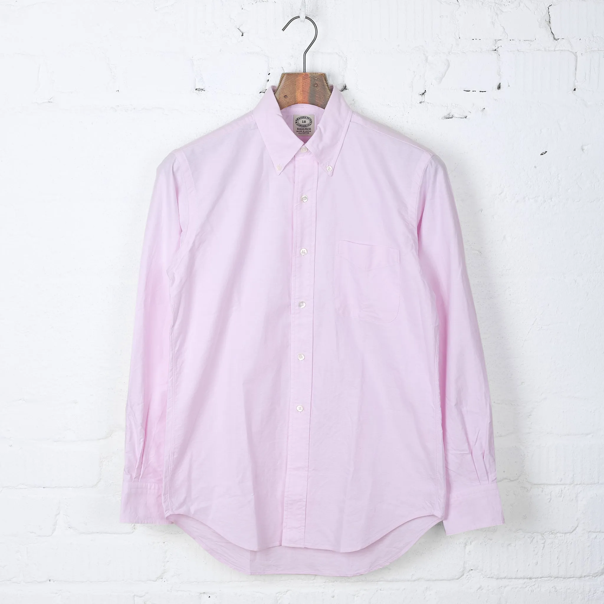 kamakura shirts | vintage ivy oxford button down shirt pink