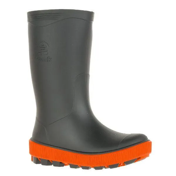 Kamik Riptide Charcoal Charbon Boys Rain Boots