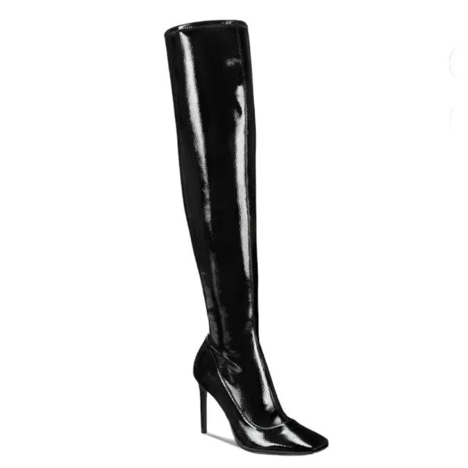 KEENAH Women's Stiletto Heel Over-The-Knee Boots