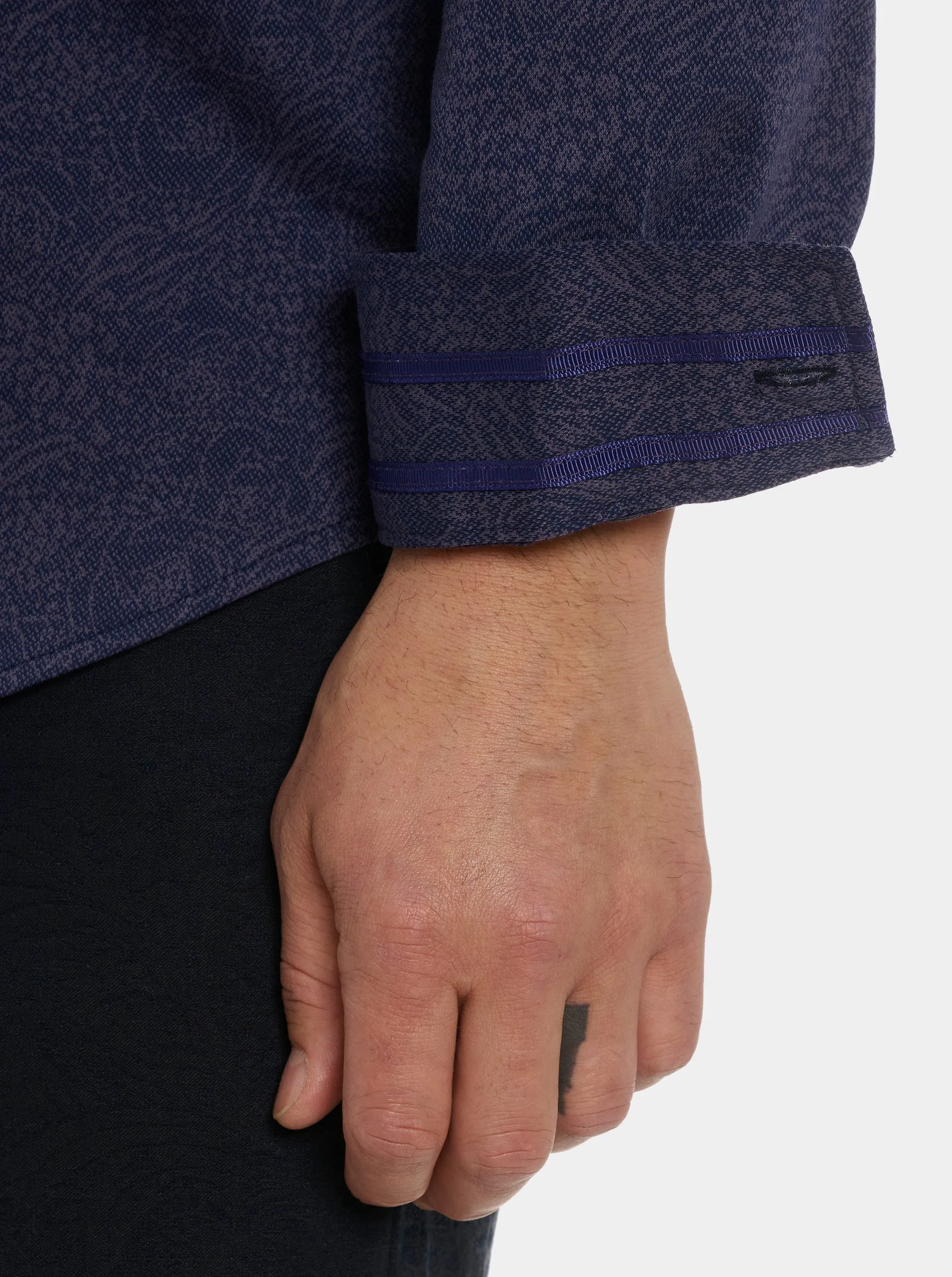 KELVIN LONG SLEEVE BUTTON DOWN SHIRT