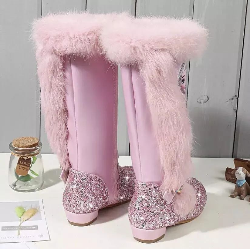 Kids Frozen Inspired Bling Winter Boots▪︎Pre Order▪︎
