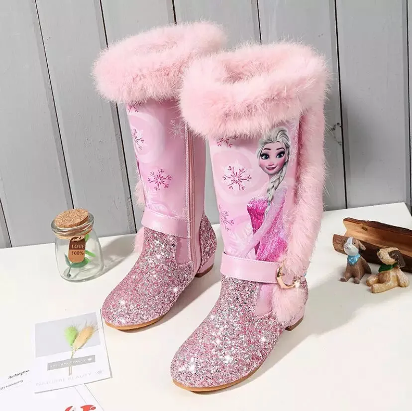 Kids Frozen Inspired Bling Winter Boots▪︎Pre Order▪︎