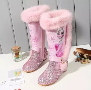 Kids Frozen Inspired Bling Winter Boots▪︎Pre Order▪︎