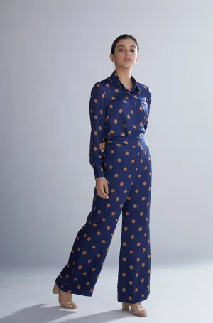 Koai   I   Blue And Orange Polka Dot Pants