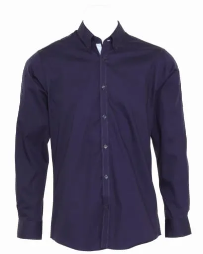 Kustom Kit Contrast Premium Oxford Shirt - KK190