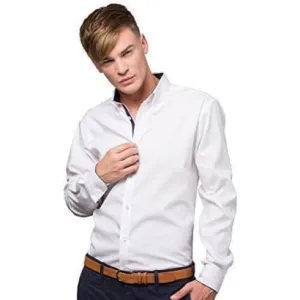 Kustom Kit Contrast Premium Oxford Shirt - KK190