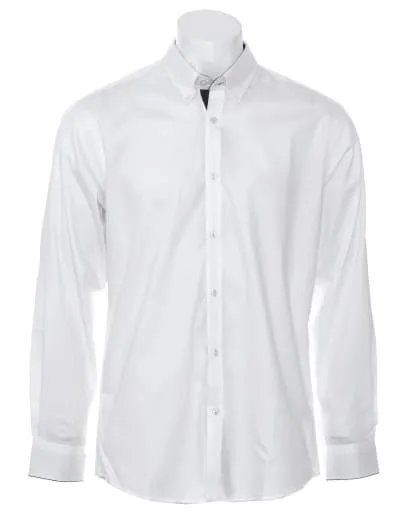 Kustom Kit Contrast Premium Oxford Shirt - KK190