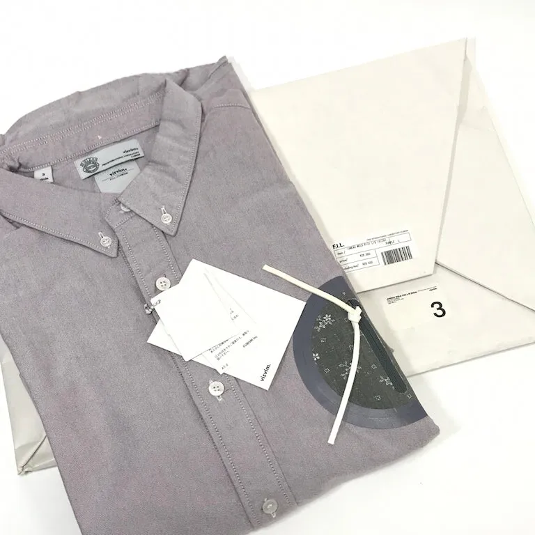 [L] DS! Visvim Juneau Weld Pizi L/S Giza Shirt Purple