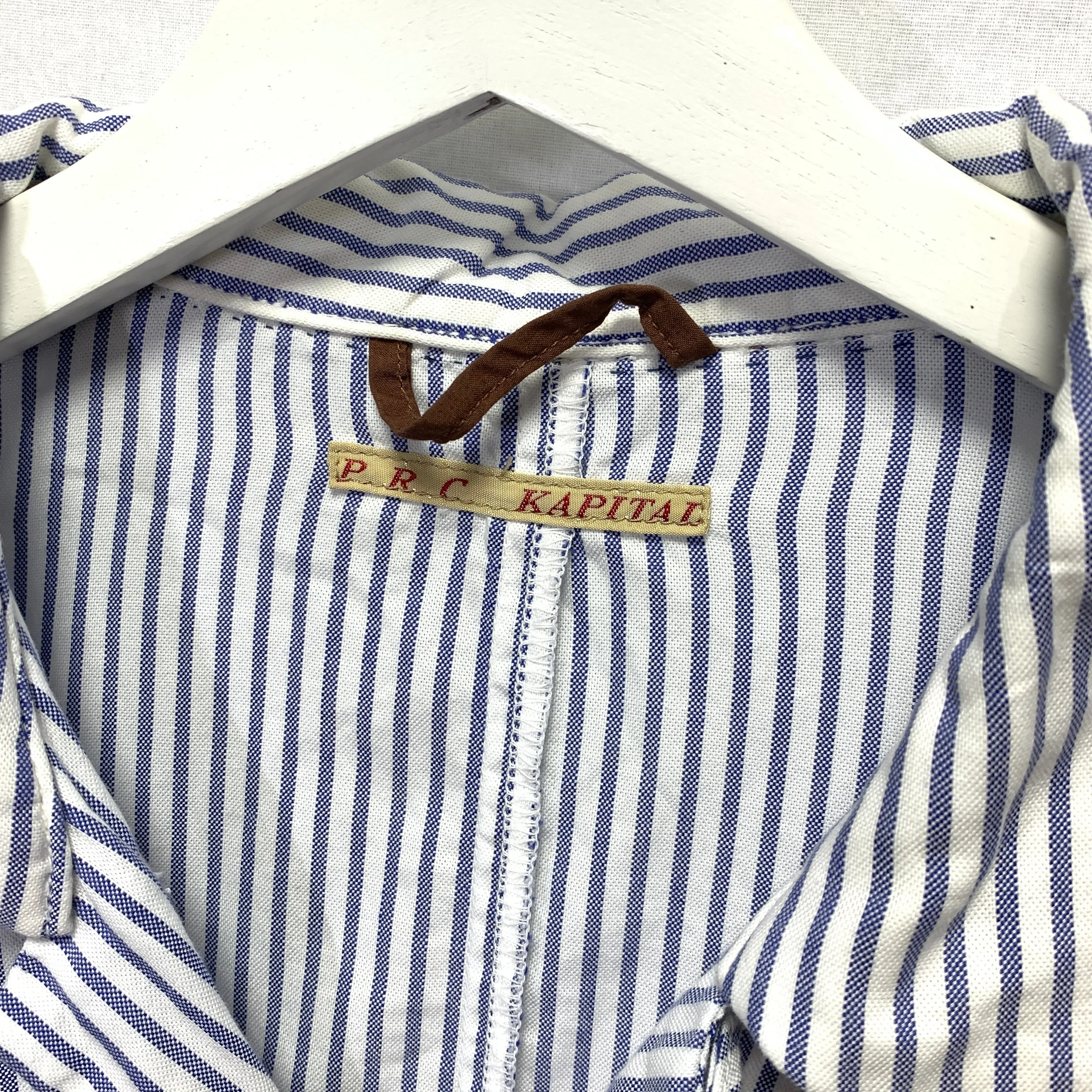 [L] Kapital PRC Stripe China Kung Fu Shirt Jacket