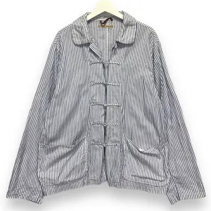 [L] Kapital PRC Stripe China Kung Fu Shirt Jacket