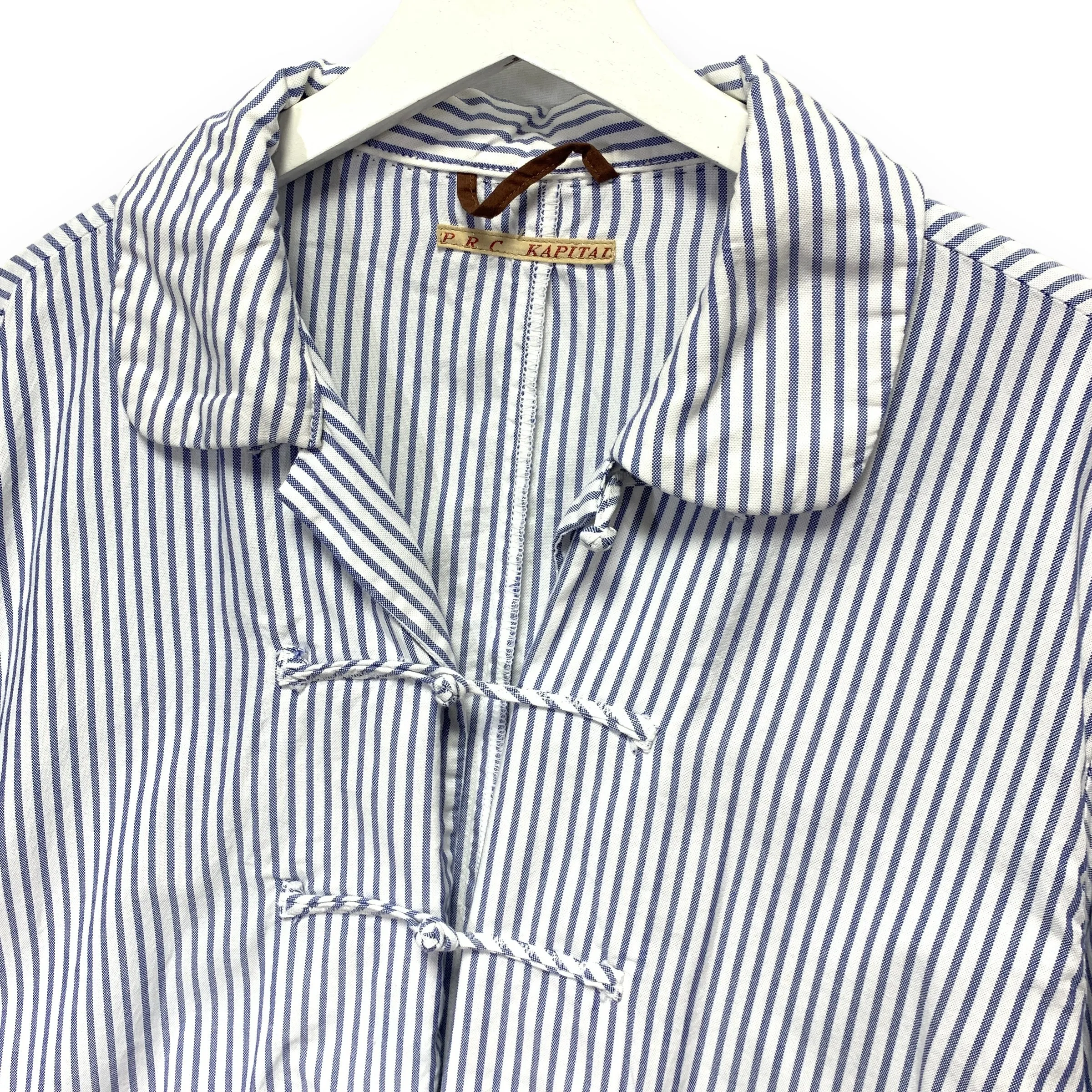 [L] Kapital PRC Stripe China Kung Fu Shirt Jacket