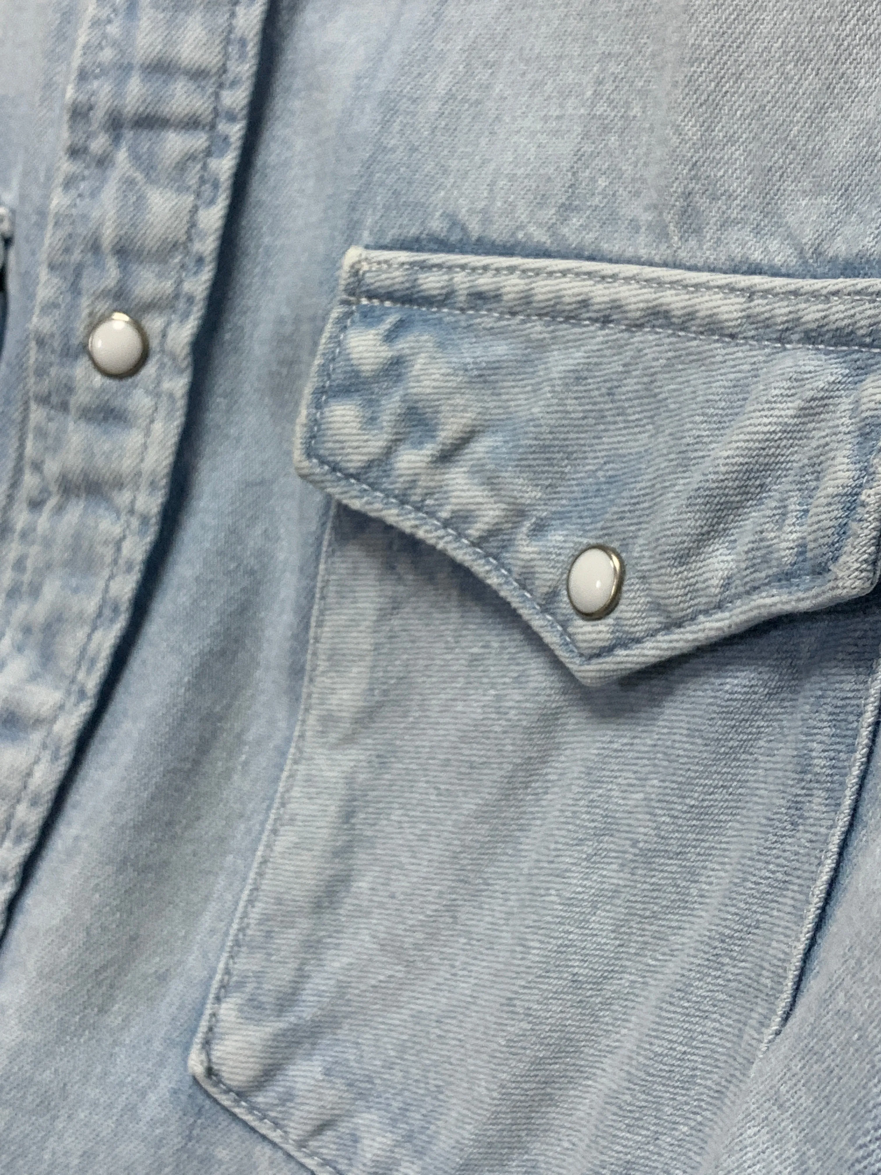 [L] Visvim 16AW Social Sculpture Damaged Western Denim Shirt