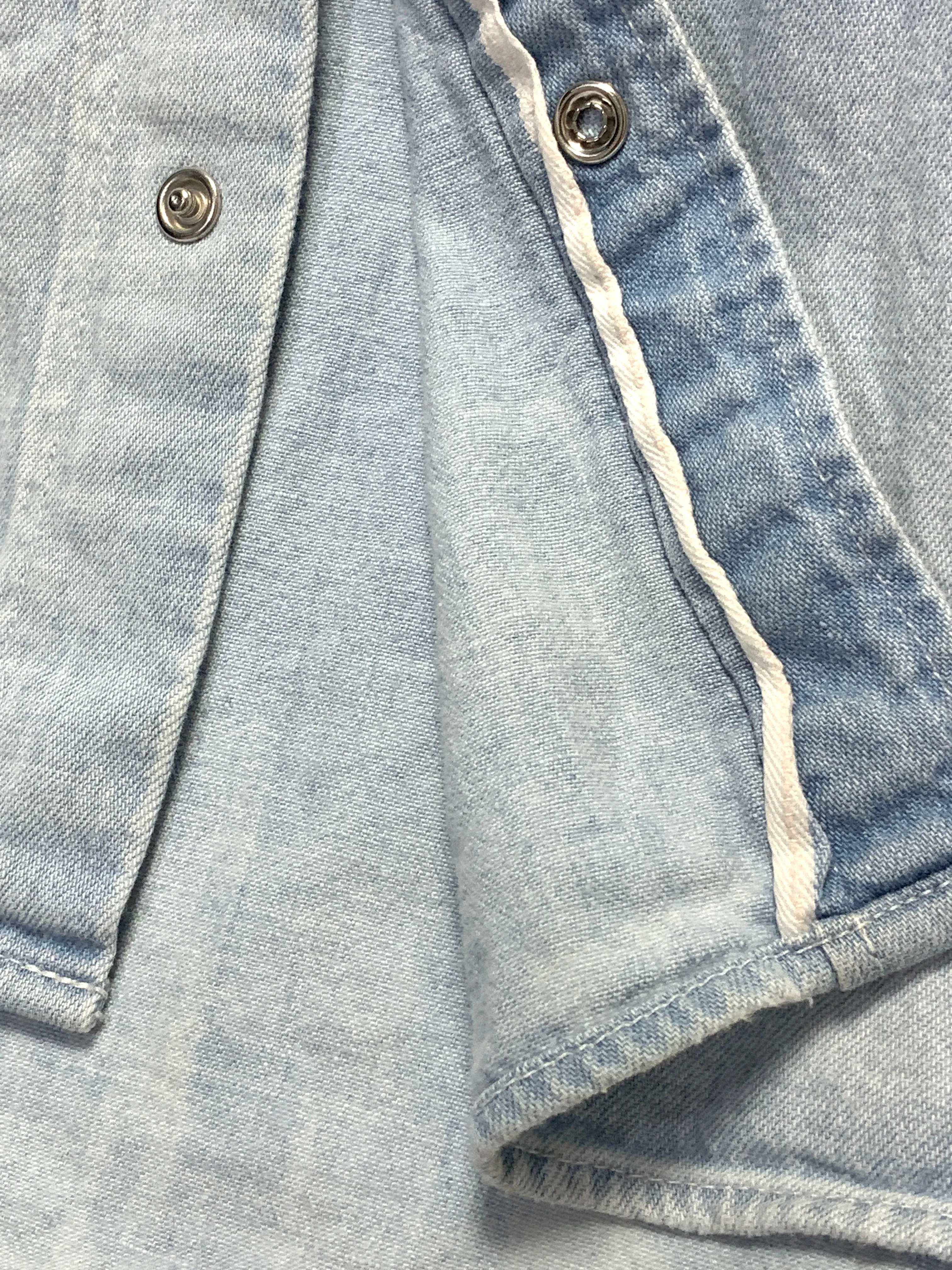 [L] Visvim 16AW Social Sculpture Damaged Western Denim Shirt