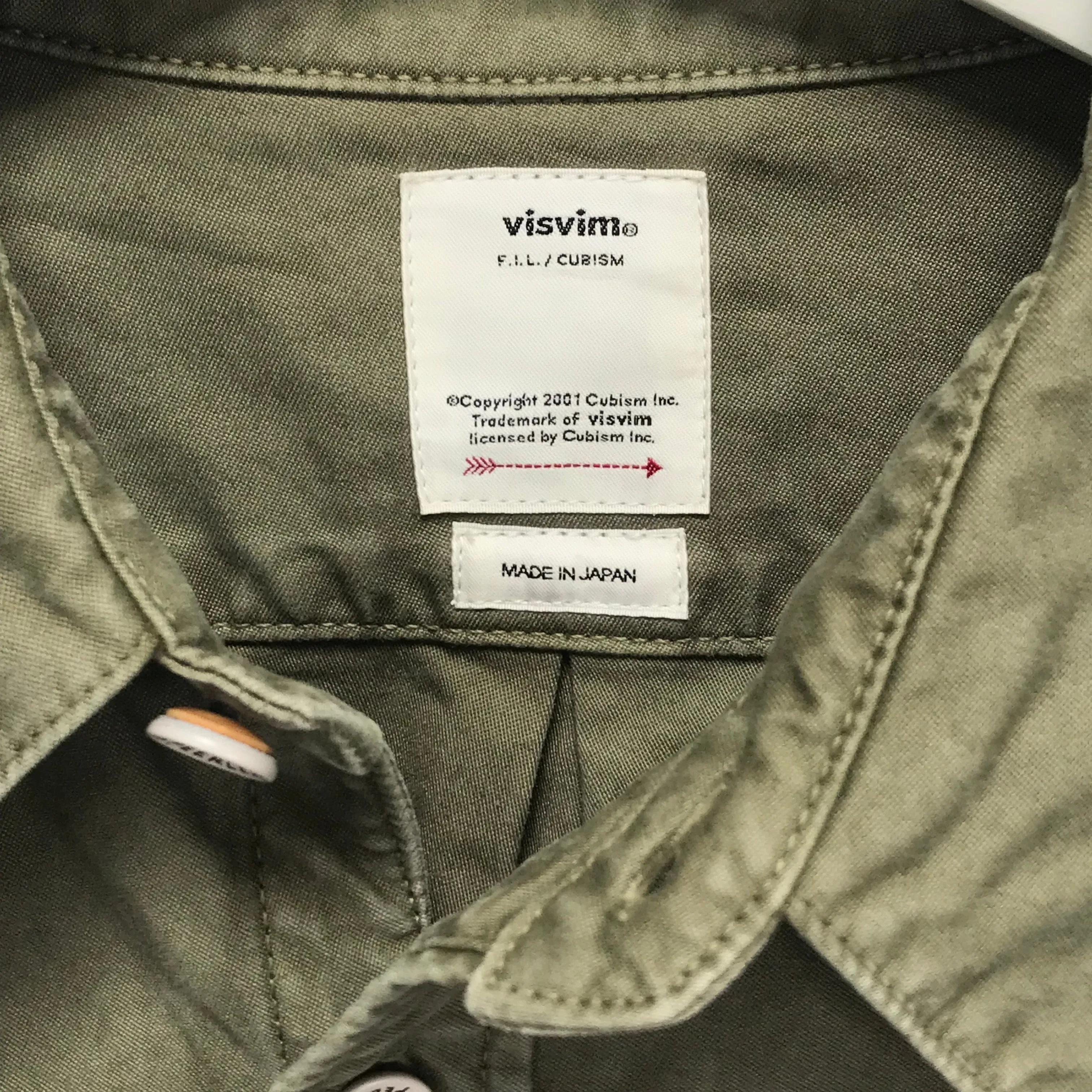[L] Visvim 18SS ALPHA P.O. SHIRT L/S	OLIVE