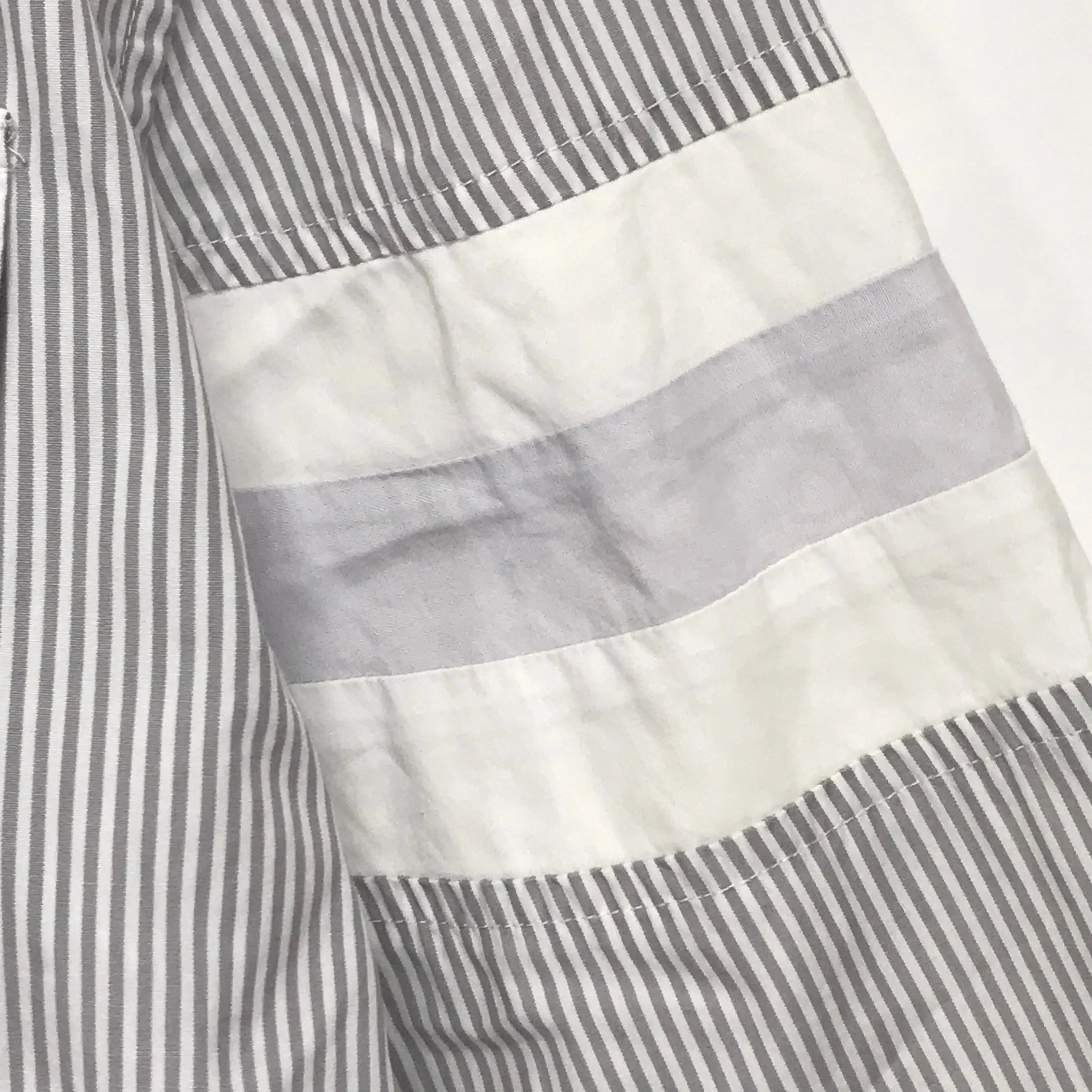 [L] Visvim Ahab L/S Shirt Stripe Grey