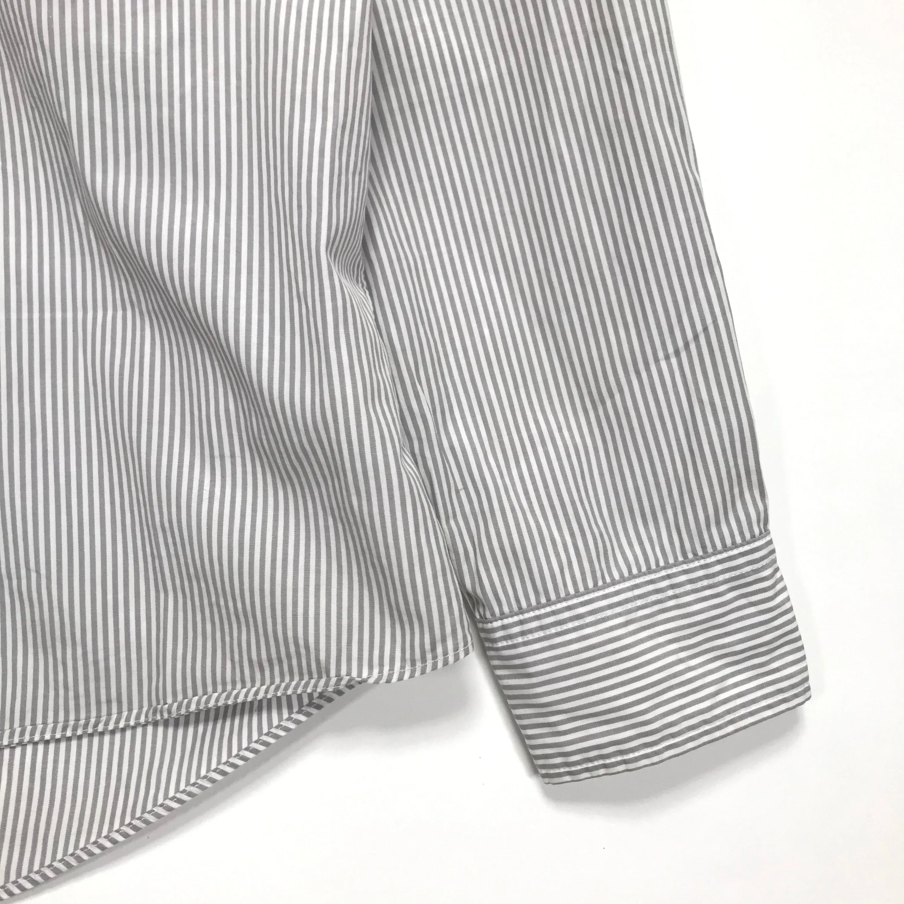 [L] Visvim Ahab L/S Shirt Stripe Grey