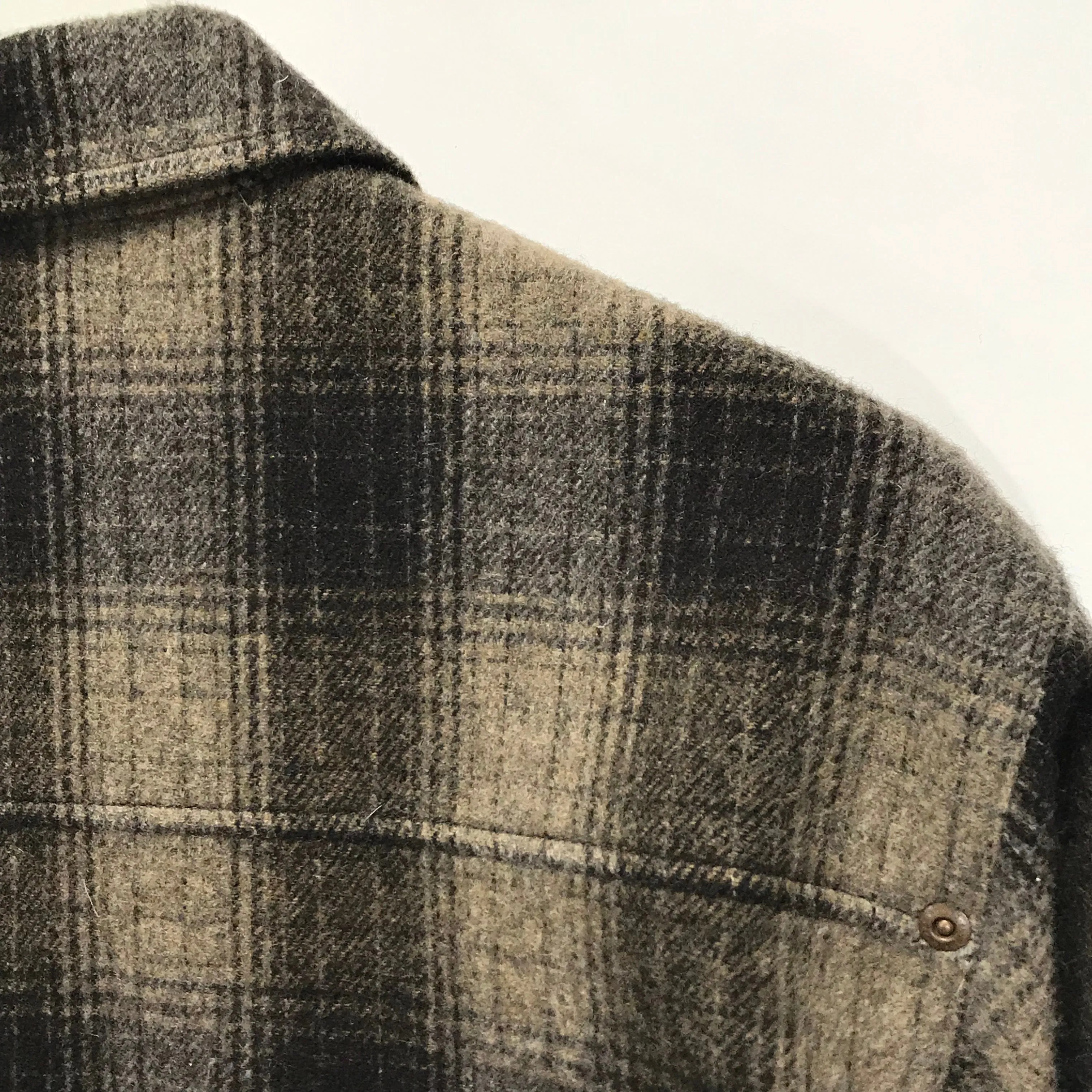 [L] WTaps 07AW Wool Flannel Union L/S Shirt Brown